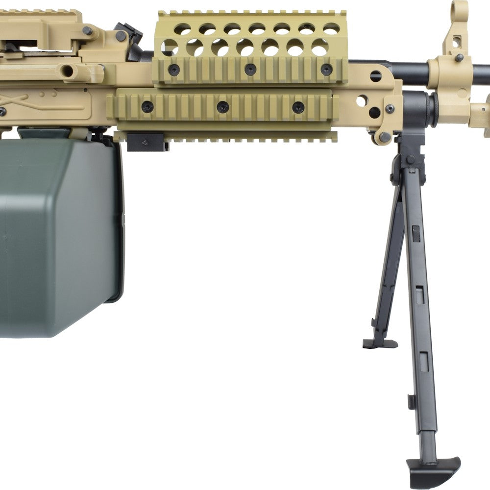 A&K FUCILE ELETTRICO ASG MITRAGLIATRICE LEGGERA MK46 IN POLIMERO TAN DARK EARTH (MK46PT)