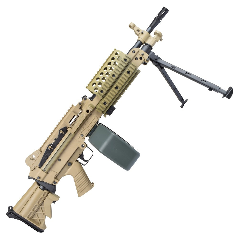 A&K FUCILE ELETTRICO ASG MITRAGLIATRICE LEGGERA MK46 IN POLIMERO TAN DARK EARTH (MK46PT)