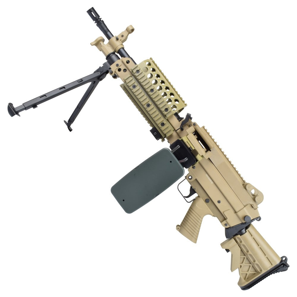 A&K FUCILE ELETTRICO ASG MITRAGLIATRICE LEGGERA MK46 IN POLIMERO TAN DARK EARTH (MK46PT)