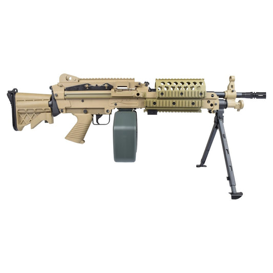 A&K FUCILE ELETTRICO ASG MITRAGLIATRICE LEGGERA MK46 IN POLIMERO TAN DARK EARTH (MK46PT)