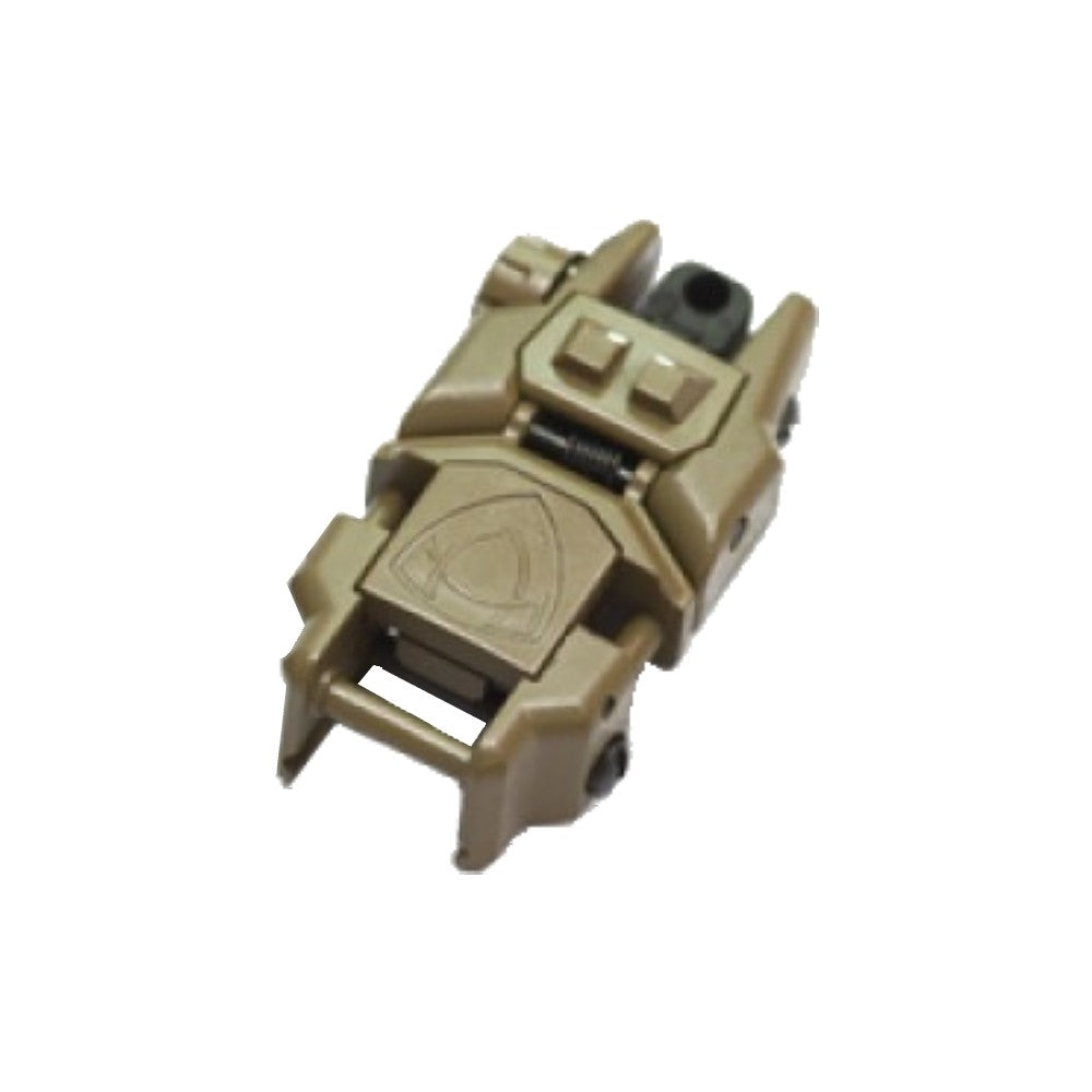APS TACCA DI MIRA POSTERIORE FLIPUP RHINO IN POLIMERO TAN DARK EARTH (APS-GG039D)