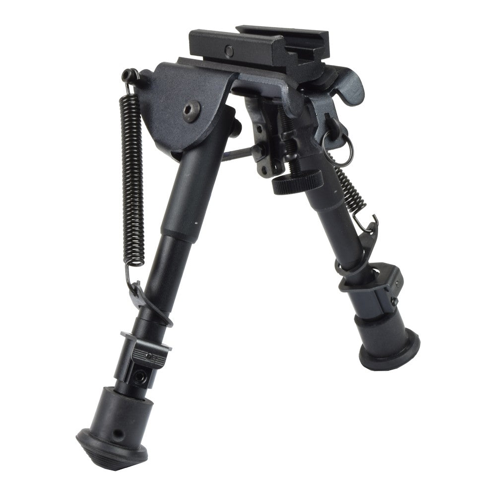 BATTLEAXE BIPIEDE PIEGHEVOLE ED ALLUNGABILE IN METALLO PER SNIPER ATTACCO RAIL NERO (01-1)