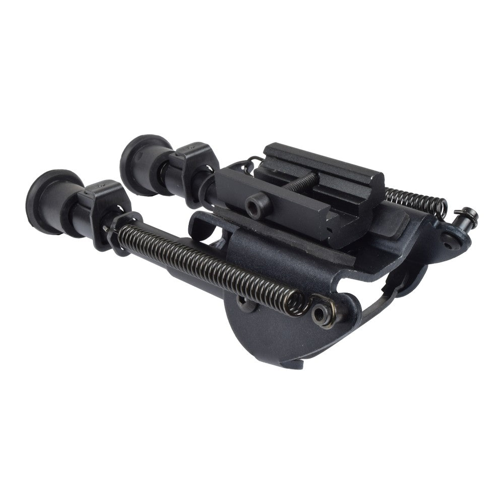 BATTLEAXE BIPIEDE PIEGHEVOLE ED ALLUNGABILE IN METALLO PER SNIPER ATTACCO RAIL NERO (01-1)