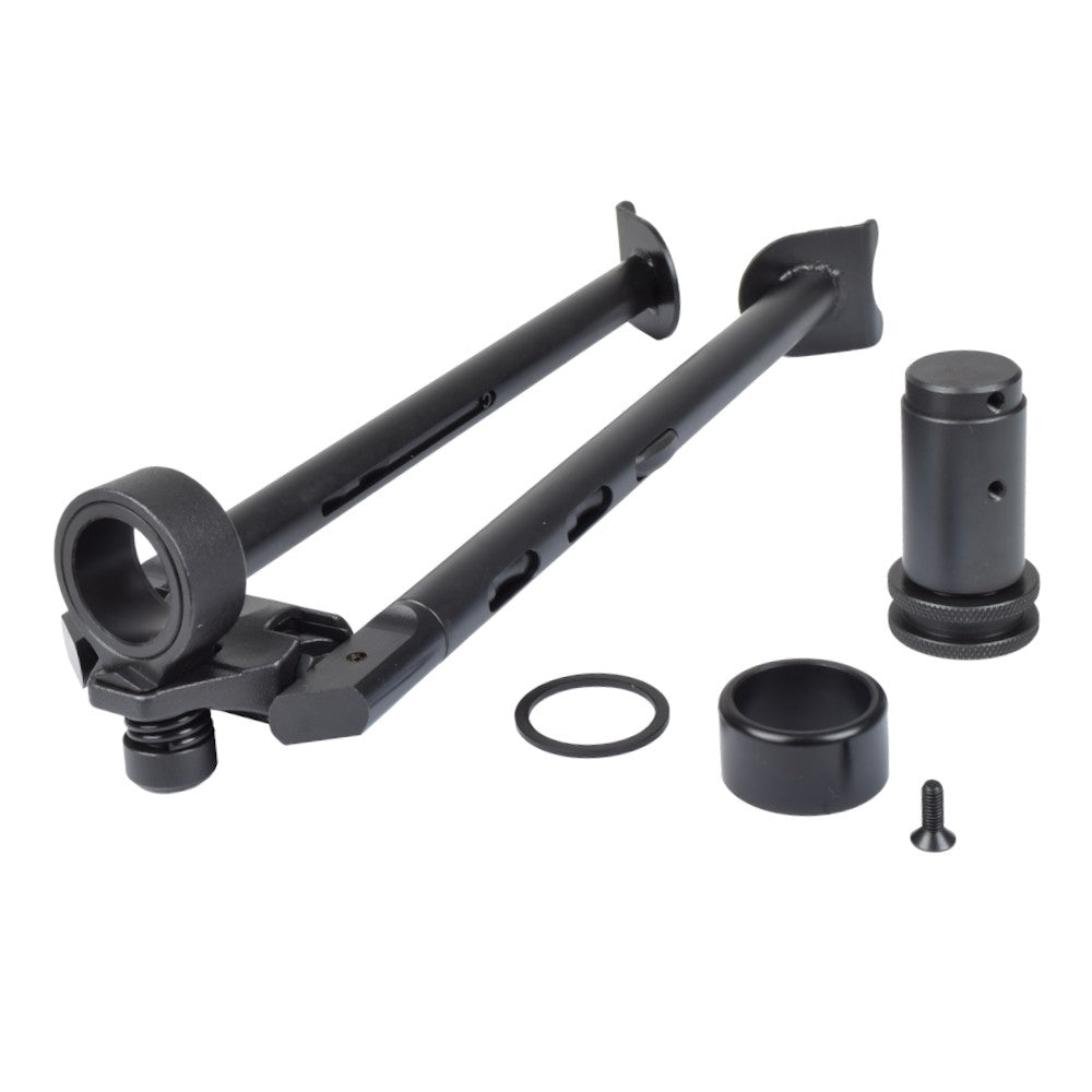 BATTLEAXE BIPIEDE PIEGHEVOLE ED ESTENSIBILE PER SERIE LMG MITRAGGLIATRICE MINIMI M249 NERO (01-6A)
