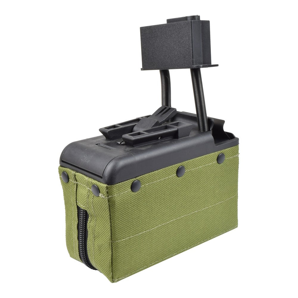 BATTLEAXE CARICATORE ELETTRICO 2000 COLPI PER MITRAGLIATRICE M249 OLIVE DRAB (D249OD)