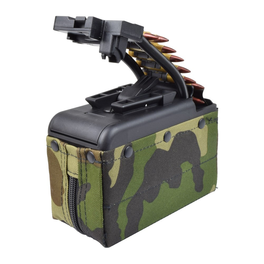 BATTLEAXE CARICATORE ELETTRICO 2000 COLPI PER MK46 MINIMI A&K WOODLAND(MINIMI DRUM MC)