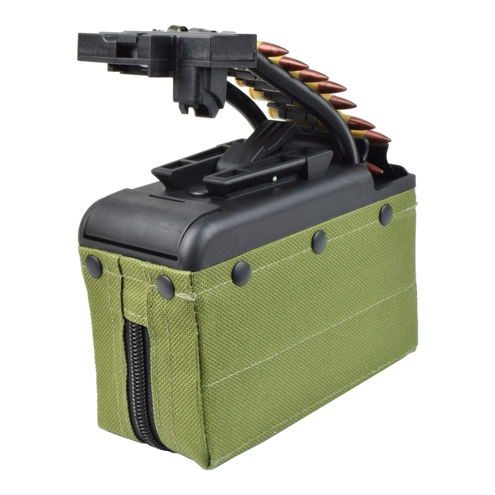 BATTLEAXE CARICATORE ELETTRICO 2000 COLPI PER MK46 MINIMI A&K OLIVE DRAB (MINIMI DRUM OD)