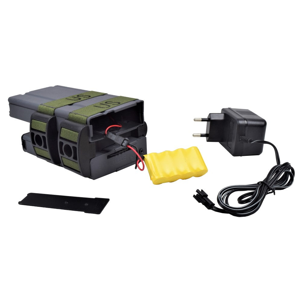 BATTLEAXE CARICATORE ELETTRICO MAGGIORATO 900 bb PER M14 (AOS-WA21341)