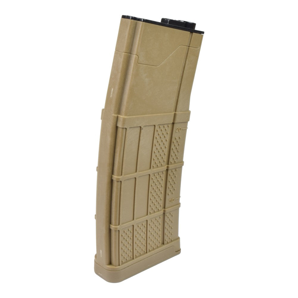BATTLEAXE CARICATORE MAGGIORATO HI-CAP 370 COLPI GRIPPATO PER M4 DARK EARTH (002-6A TN)