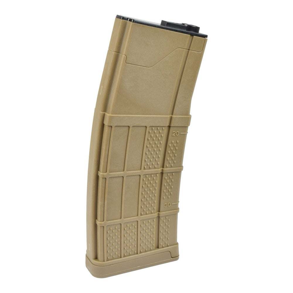 BATTLEAXE CARICATORE MONOFILARE MID-CAP 140 COLPI GRIPPATO PER M4 DARK EARTH (002-6B TN)