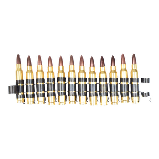 BATTLEAXE NASTRO PROIETTILI FINTI MITRAGLIATRICE DUMMY 5.56mm BULLETS CHAIN (04)