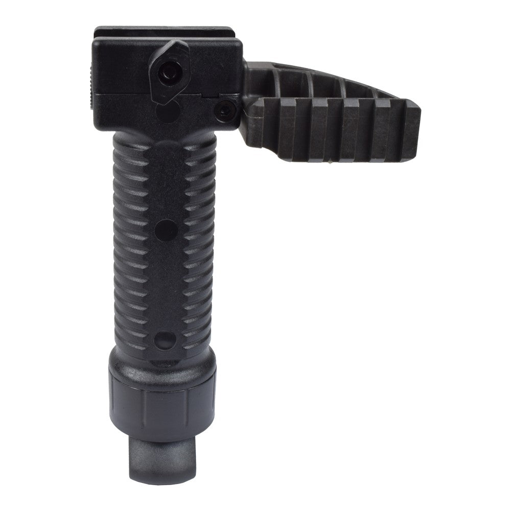 BATTLEAXE IMPUGNATURA CON BIPIEDE ESTENSIBILE E RAIL LATERALE PER ACCESSORI NERA (01D)