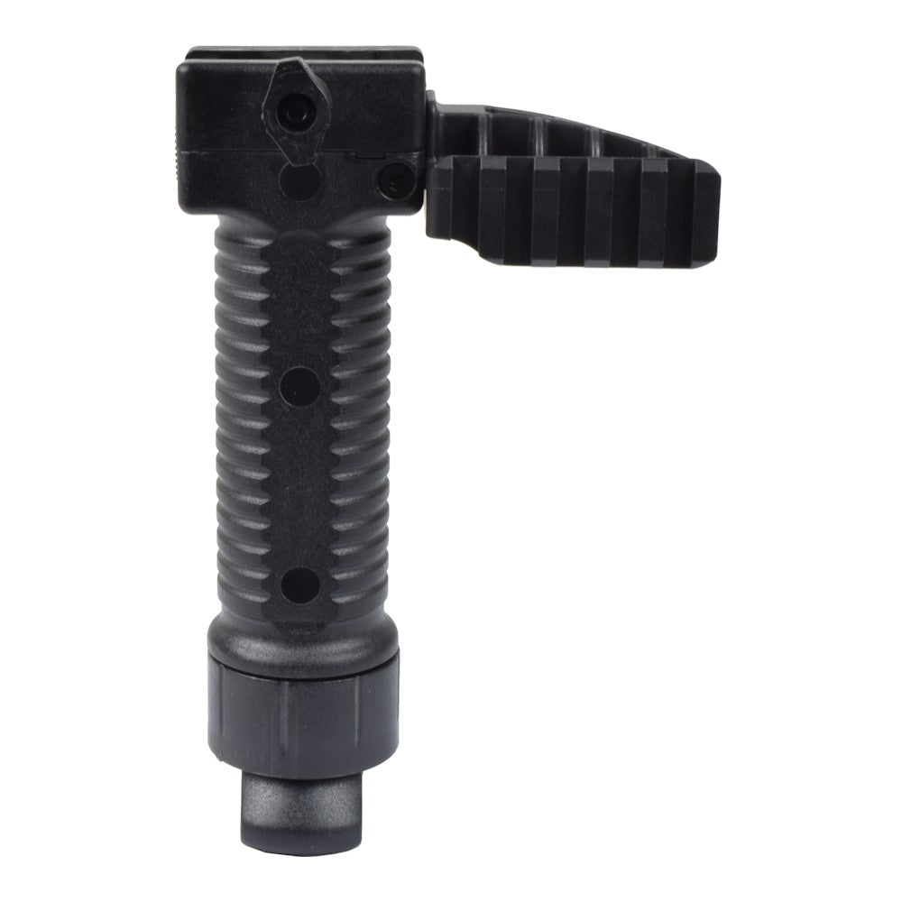 BATTLEAXE IMPUGNATURA CON BIPIEDE ESTRAIBILE E RAIL PER ACCESSORI NERA (02D)