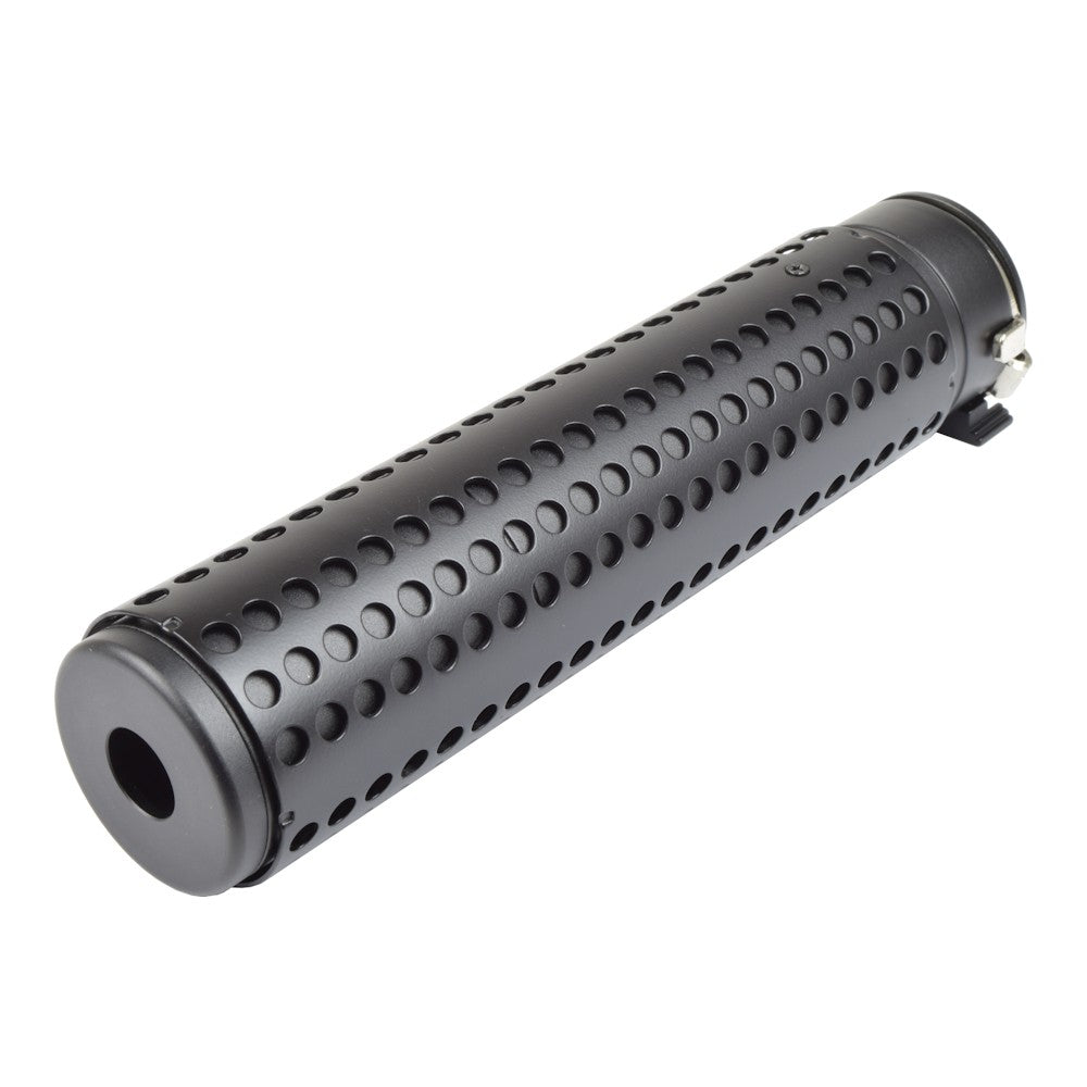 BATTLEAXE SILENZIATORE SGANCIO RAPIDO KAC QD 180mm CON SPEGNIFIAMMA SR-16 NERO (SI001)
