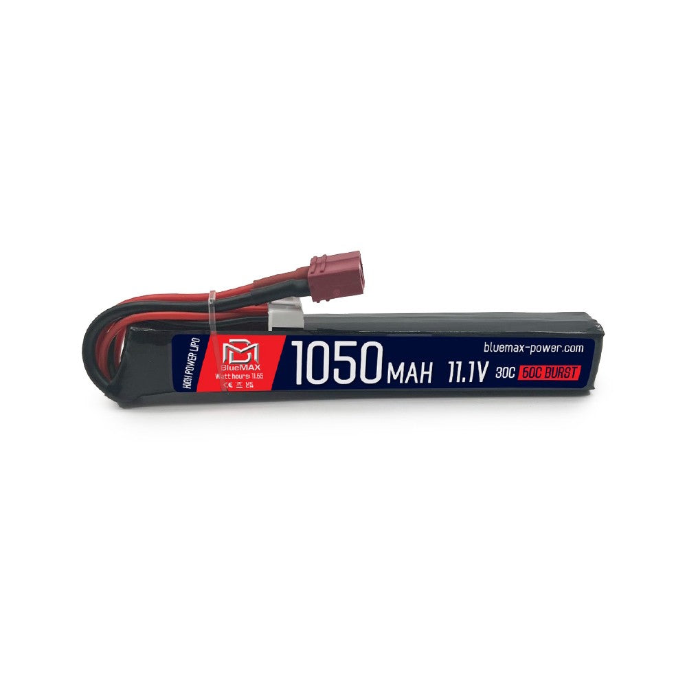 BLUEMAX POWER BATTERIA LIPO 11.1 V x 1050MAH 30C COMPACT STICK DEANS (BM-11.1X1050D)