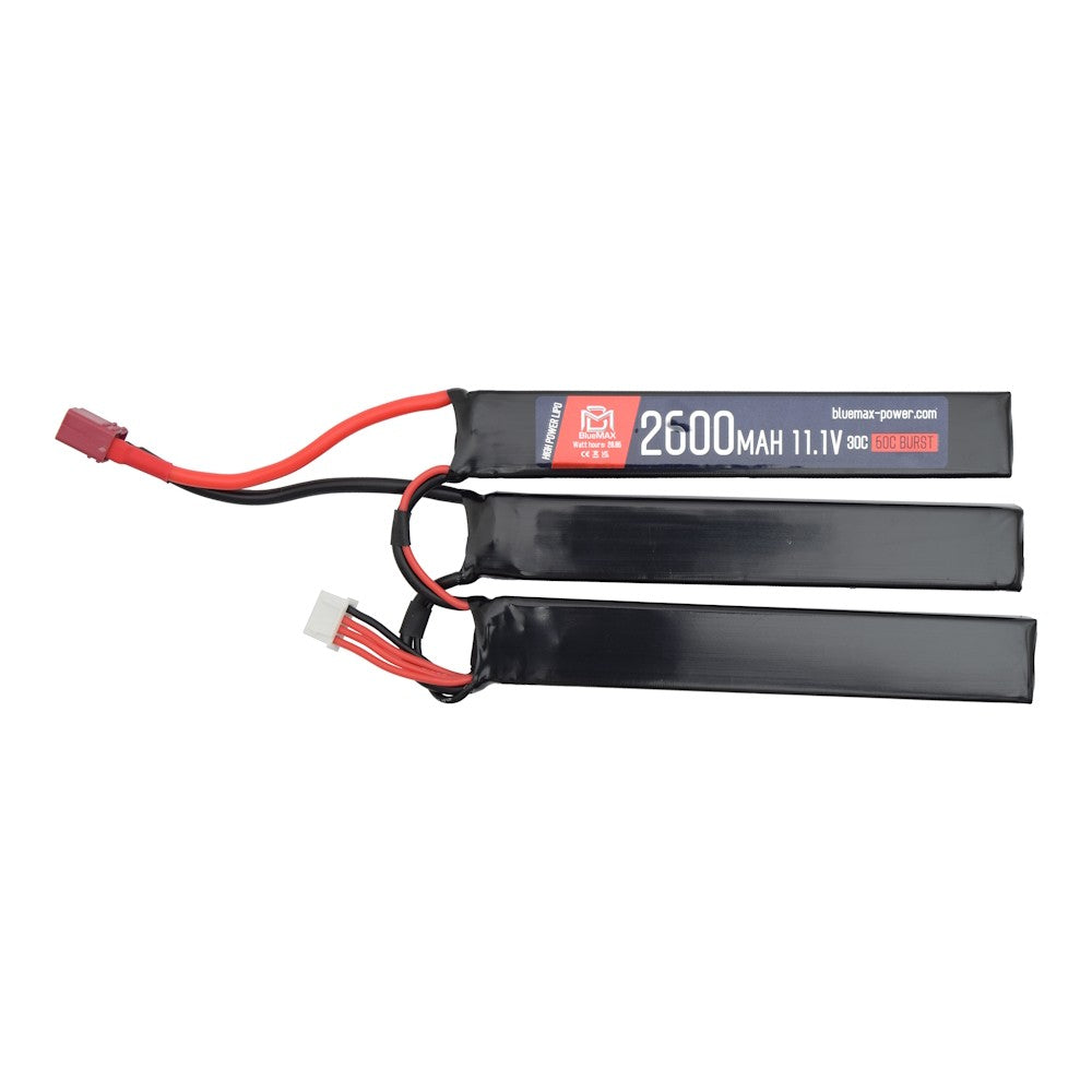 BLUEMAX POWER BATTERIA LIPO 11.1 V x 2600MAH 20C TRIPLE DEANS (BM-11.1X2600TD)