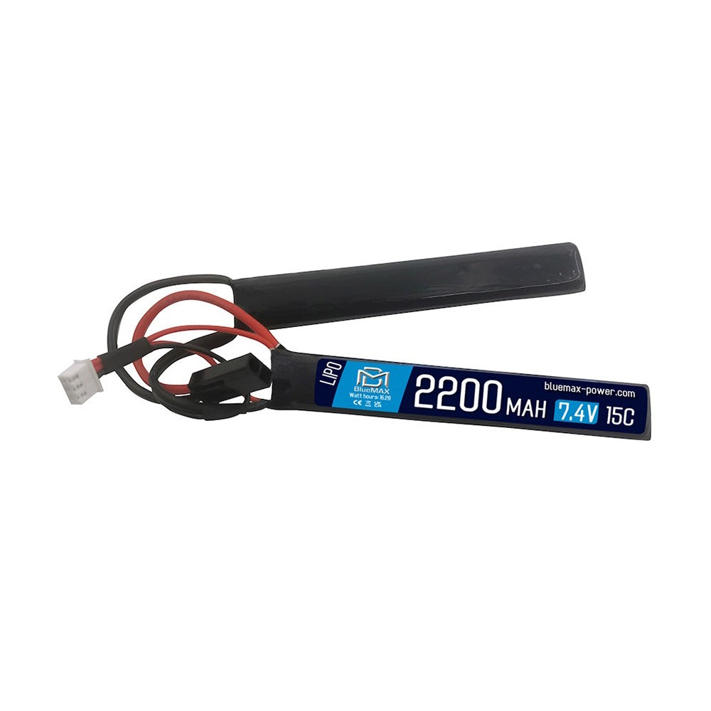 BLUEMAX POWER BATTERIA LIPO 7.4 V x 2200MAH 15C NUNCHUCK (BM-7.4X2200N)