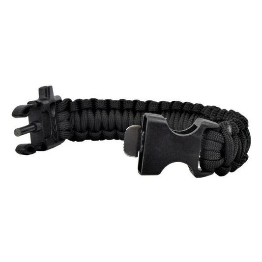 WOSPORT BRACCIALETTO PARACORDSURVIVAL NERO (WO-SL42B)
