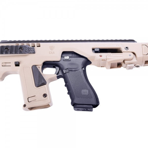 CAA MICRO RONI KIT CONVERSIONE CARABINA PER SERIE GLOCK 17-19-22 DARK EARTH (CD-SK8T)