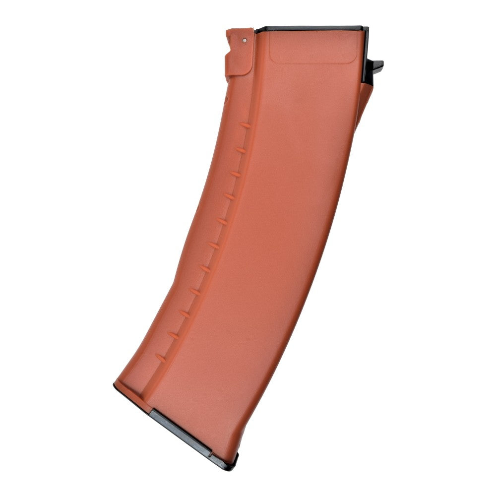E&L CARICATORE MID-CAP MONOFILARE DA 120 COLPI IN POLIMERO SERIE AK 74N ARANCIONE BAKELITE (E&L-1102-04-B)