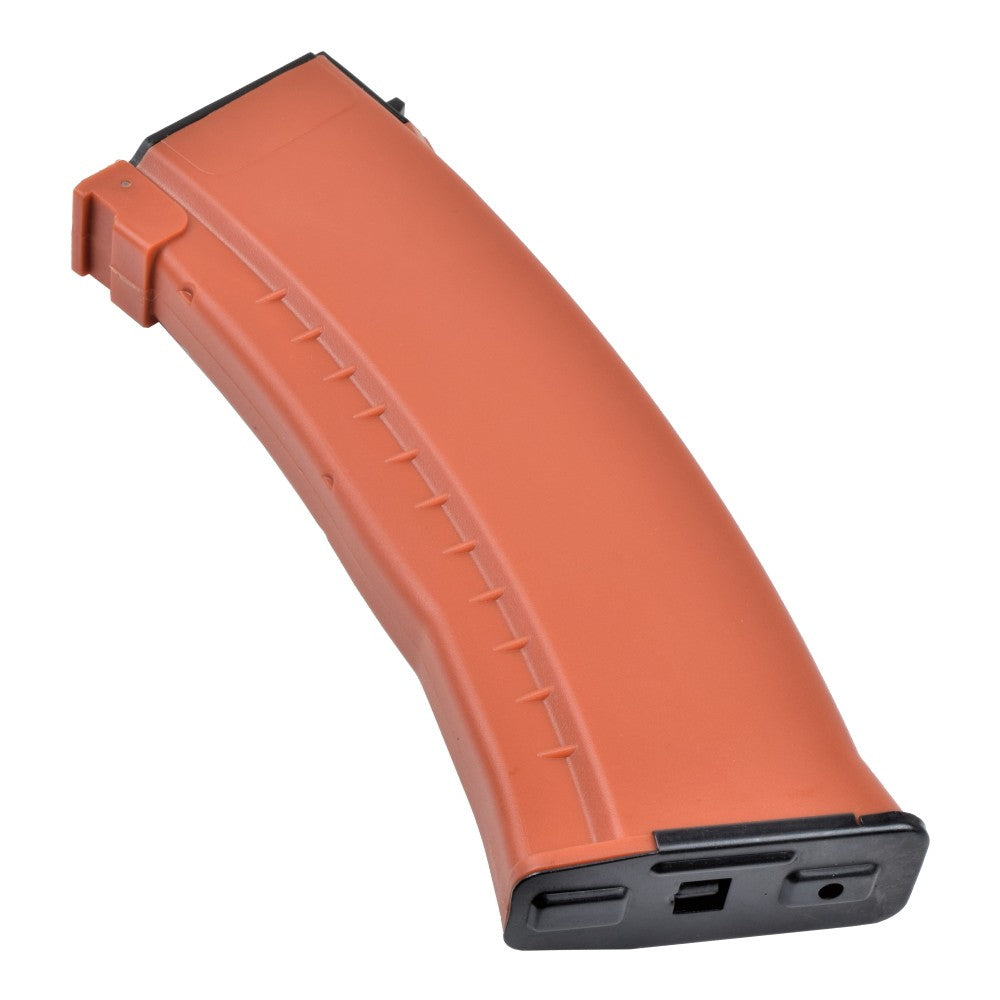 E&L CARICATORE MID-CAP MONOFILARE DA 120 COLPI IN POLIMERO SERIE AK 74N ARANCIONE BAKELITE (E&L-1102-04-B)