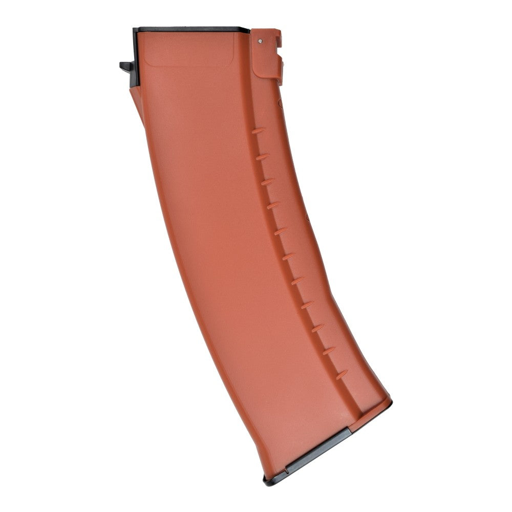 E&L CARICATORE MID-CAP MONOFILARE DA 120 COLPI IN POLIMERO SERIE AK 74N ARANCIONE BAKELITE (E&L-1102-04-B)