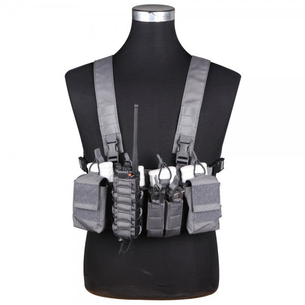 EMERSON GEAR TATTICO D3CR TACTICAL CHEST RIG GRIGIO WOLF GREY (EM7442WG)
