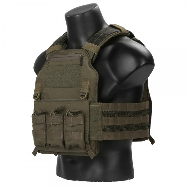 EMERSON GEAR TATTICO BLUE LABEL TACTICAL VEST 420 PLATE CARRIER VERDE RG RANGER GREEN (EMB7362RG)