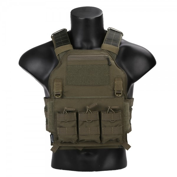 EMERSON GEAR TATTICO BLUE LABEL TACTICAL VEST 420 PLATE CARRIER VERDE RG RANGER GREEN (EMB7362RG)