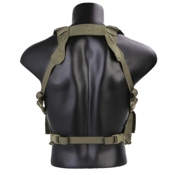 EMERSON GEAR TATTICO BLUE LABEL TACTICAL VEST EASY CHEST RIG VERDE RG RANGER GREEN (EMB7450RG)