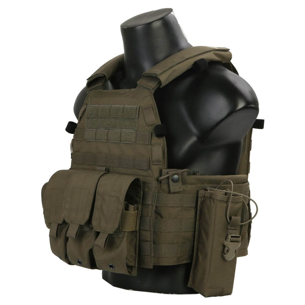 EMERSON GEAR TATTICO BLUE LABEL TACTICAL VEST CIRAS PLATE VERDE RG RANGER GREEN (EMB7440RG)