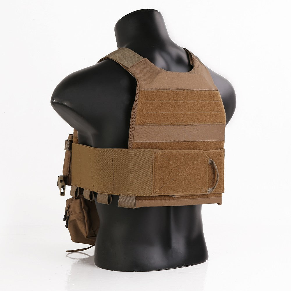 EMERSON GEAR TATICO FCS STYLE COMBAT TACTICAL VEST CON C/MK CHEST RIG CB COYOTE BROWN (EM7407CB)