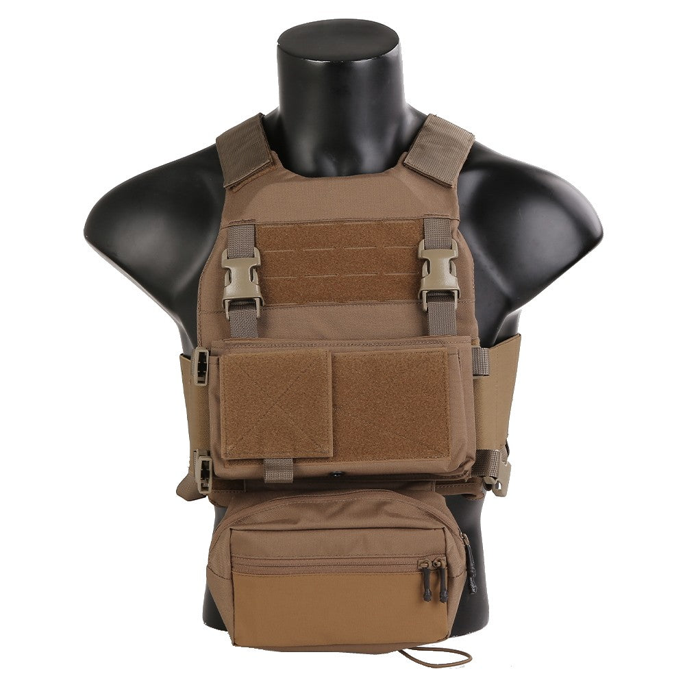 EMERSON GEAR TATICO FCS STYLE COMBAT TACTICAL VEST CON C/MK CHEST RIG CB COYOTE BROWN (EM7407CB)