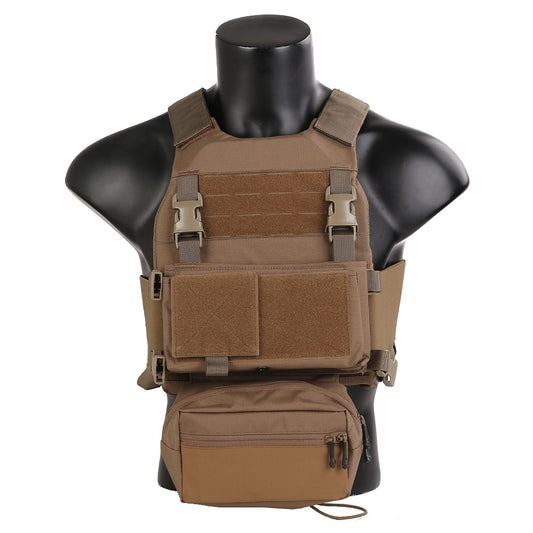 EMERSON GEAR TATICO FCS STYLE COMBAT TACTICAL VEST CON C/MK CHEST RIG CB COYOTE BROWN (EM7407CB)