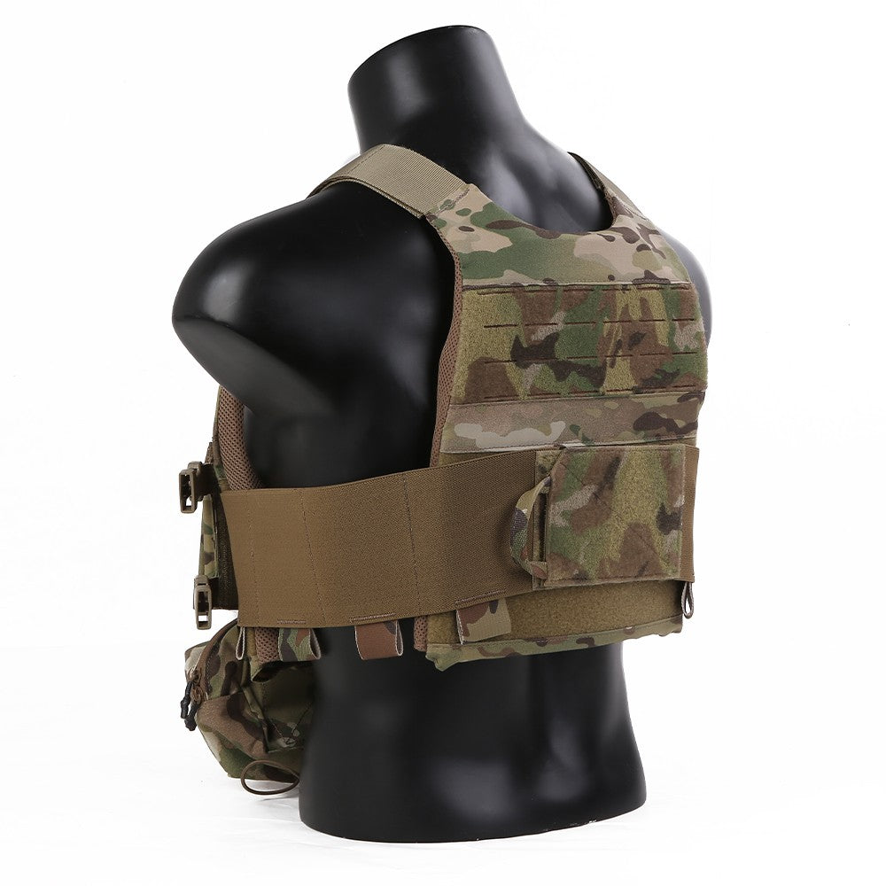 EMERSON GEAR TATICO FCS STYLE COMBAT TACTICAL VEST CON C/MK CHEST RIG MC MULTICAM (EM7407MC)