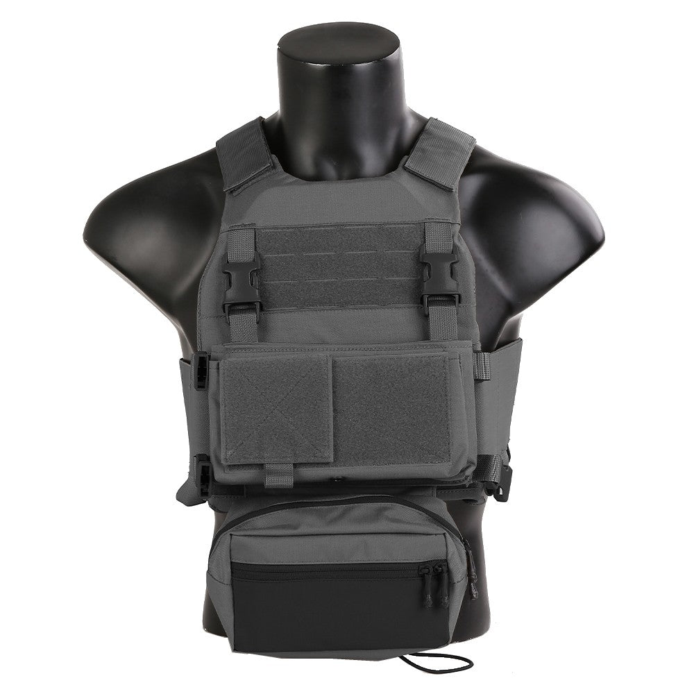 EMERSON GEAR TATICO FCS STYLE COMBAT TACTICAL VEST CON C/MK CHEST RIG GRIGIO WOLF GRAY (EM7407WG)