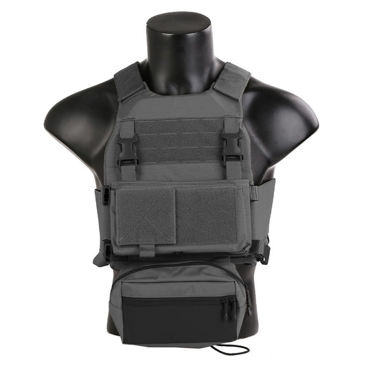 EMERSON GEAR TATICO FCS STYLE COMBAT TACTICAL VEST CON C/MK CHEST RIG GRIGIO WOLF GRAY (EM7407WG)