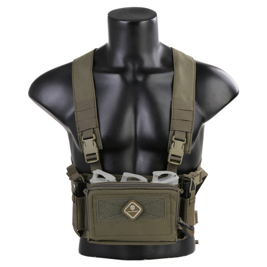 EMERSON GEAR TATTICO MICRO CHEST RIG VERDE RG RANGER GREEN (EM9557RG)