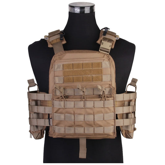 EMERSON GEAR TATTICO NAVY Cage PLATE CARRIER NCPC TACTICAL VEST CB COYOTE BROWN (EM7435E)