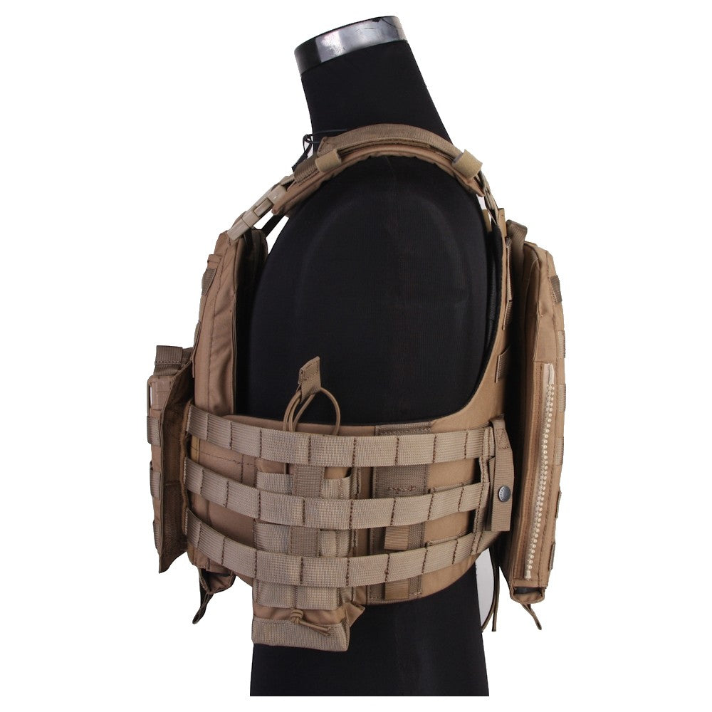 EMERSON GEAR TATTICO NAVY Cage PLATE CARRIER NCPC TACTICAL VEST CB COYOTE BROWN (EM7435E)