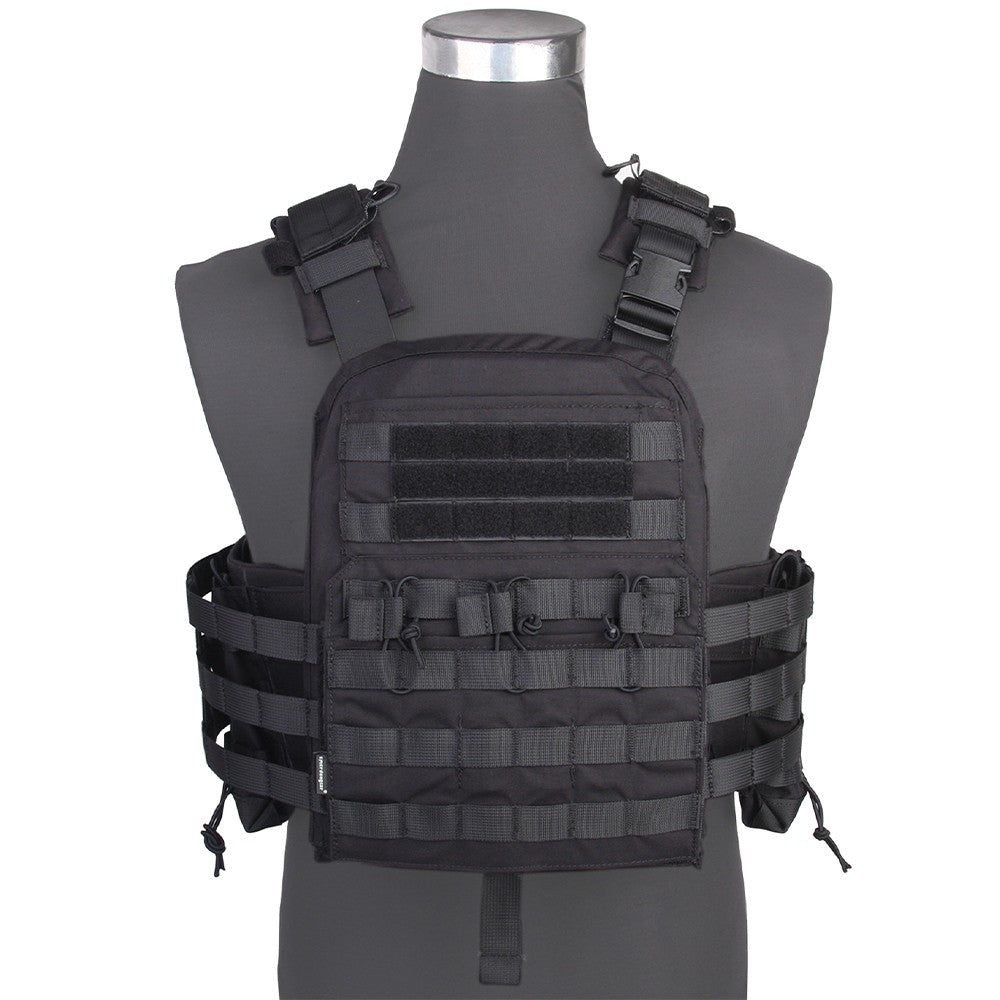 EMERSON GEAR TATTICO NAVY Cage PLATE CARRIER NCPC TACTICAL VEST NERO BLACK (EM7435F)