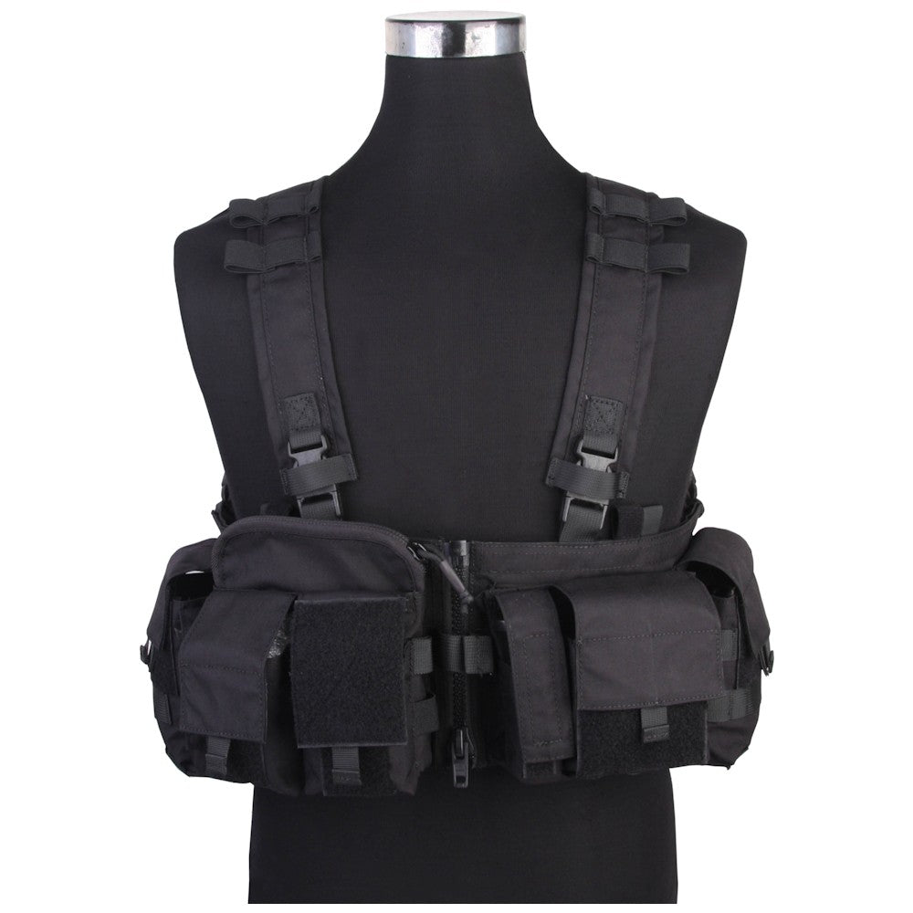 EMERSON GEAR TATTICO SPLIT FRONT TACTICAL CHEST RIG NERO BLACK (EM7451F)