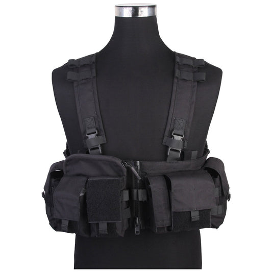 EMERSON GEAR TATTICO SPLIT FRONT TACTICAL CHEST RIG NERO BLACK (EM7451F)