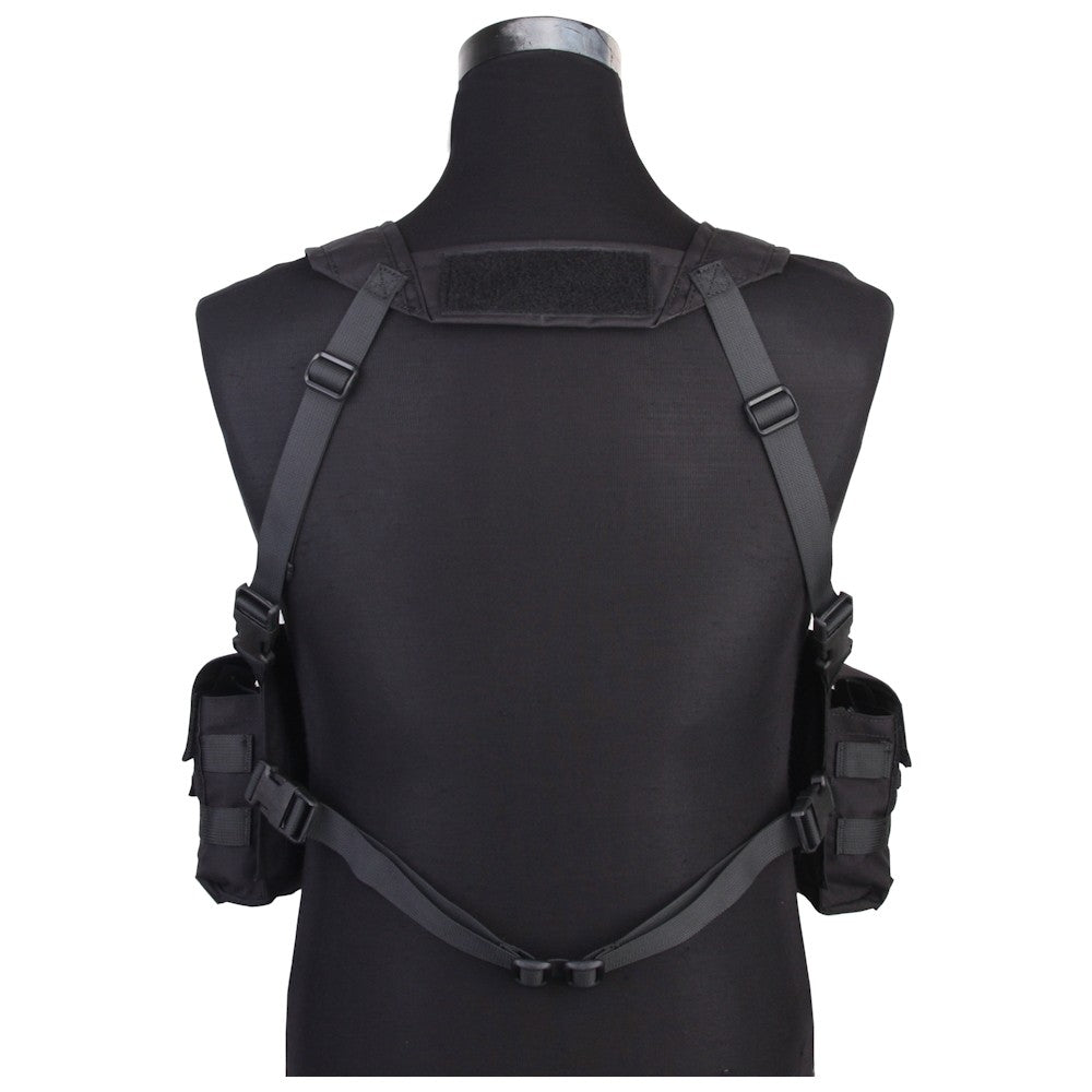 EMERSON GEAR TATTICO SPLIT FRONT TACTICAL CHEST RIG NERO BLACK (EM7451F)