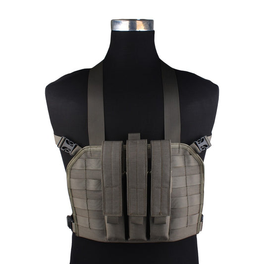 EMERSON GEAR TATTICO TACTICAL CHEST RIG CON PORTA CARICATORI SMG MP7 VERDE FG FOLIAGE GREEN (EM7445B)