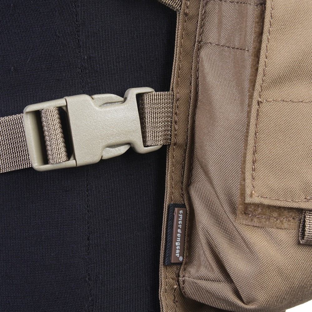 EMERSON GEAR TACTICAL CHEST RIG MF Style UW Gen IV CB COYOTE BROWN (EM7329CB)