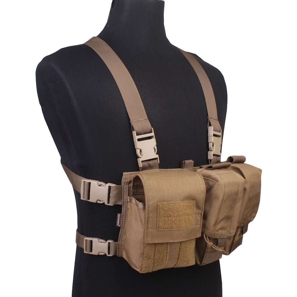 EMERSON GEAR TATTICO FRONT ASSAULTER TACTICAL CHEST RIG CB COYOTE BROWN (EM7441CB)