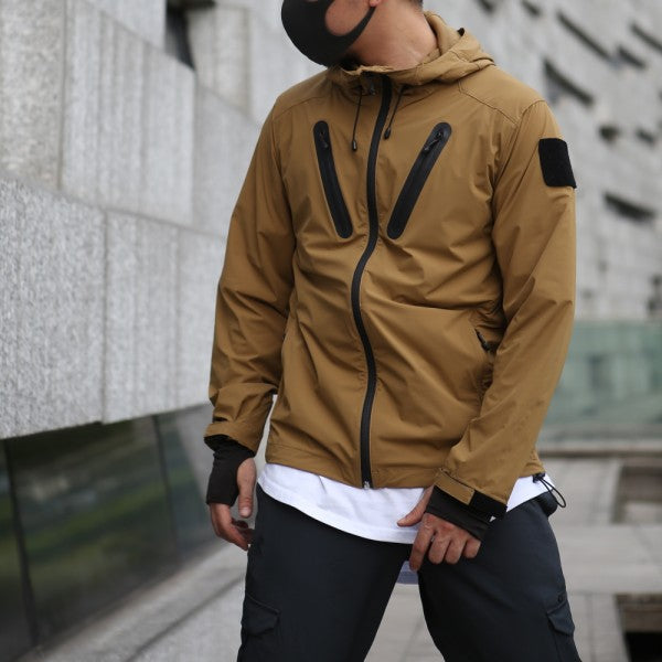 EMERSONGEARS GIACCA HATTORI SKIN WINDBREAKER COYOTE BROWN TAGLIA M (EMS6872CB-M)