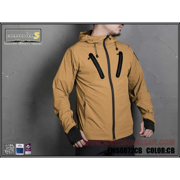 EMERSONGEARS GIACCA HATTORI SKIN WINDBREAKER COYOTE BROWN TAGLIA M (EMS6872CB-M)
