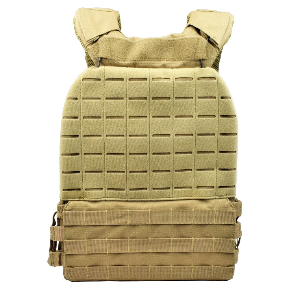 EXAGON TACTICAL VEST PLATE CARRIER TAN DARK EARTH (EX-VT473T)